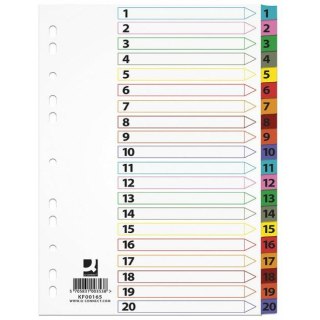 Przekładki mylar Q-Connect A4 1-20