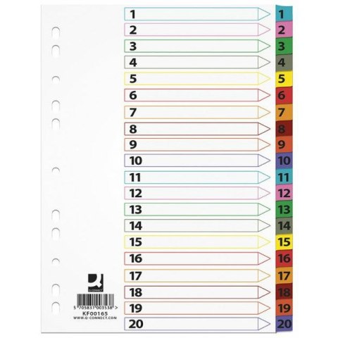 Przekładki mylar Q-Connect A4 1-20