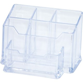 Przybornik na biurko Donau przezroczysty