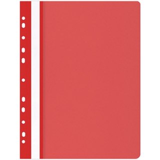Skoroszyt wpinany Office Products A4 PP czerwony (25)