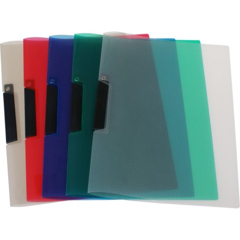 Skoroszyt z klipsem Biurfol A4 przezroczysty dymny