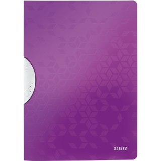 Skoroszyt z klipsem Leitz Wow A4 30k fioletowy