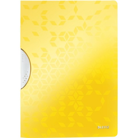 Skoroszyt z klipsem Leitz Wow A4 30k żółty