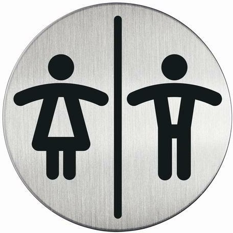 TABLICZKA "WC DAMSKE/MĘSKIE"