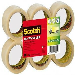 TAŚMA PAKOWA SCOTCH 50mm/66m AKRYL PRZEZROCZYSTA (6)