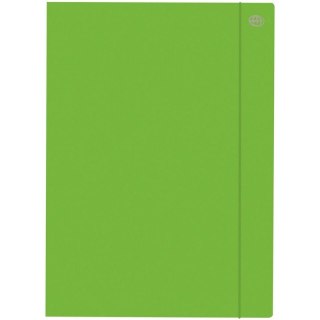 TECZKA KARTONOWA Z GUMKĄ A4+ ZIELONA