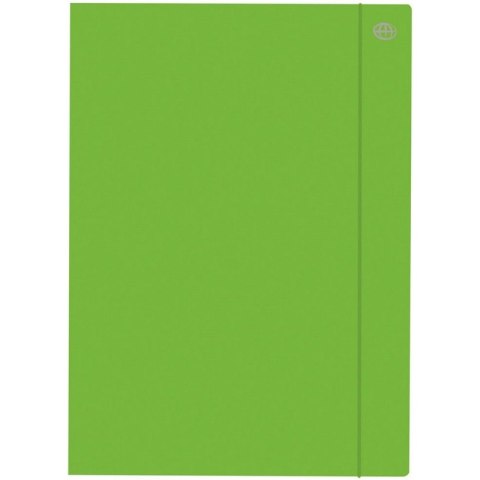TECZKA KARTONOWA Z GUMKĄ A4+ ZIELONA