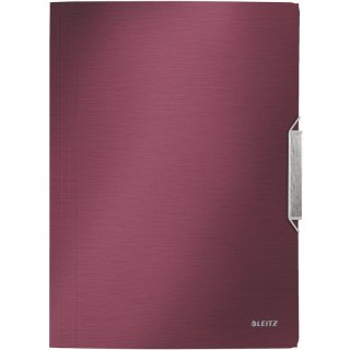 TECZKA Z GUMKĄ LEITZ STYLE 15mm CZERWONA