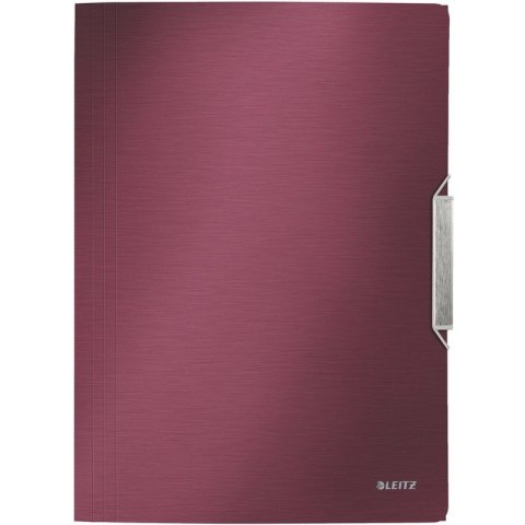 TECZKA Z GUMKĄ LEITZ STYLE 15mm CZERWONA