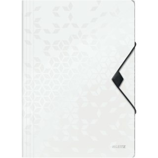 Teczka PP z gumką Leitz Wow A4/15mm biała