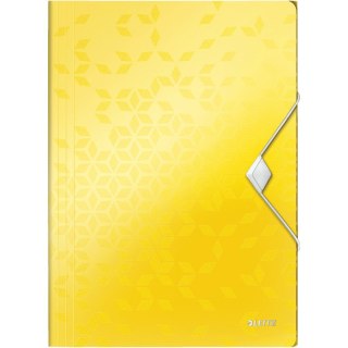 Teczka PP z gumką Leitz Wow A4/15mm żółta