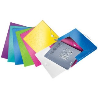 Teczka PP z gumką Leitz Wow A4/30mm żółta