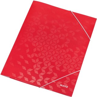 Teczka kartonowa z gumką Leitz Wow A4/15mm czerwona