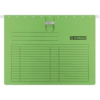 Teczka zawieszana Donau A4 (z wąsem) zielona 5szt