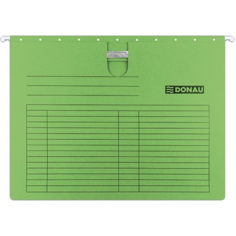 Teczka zawieszana Donau A4 (z wąsem) zielona 5szt