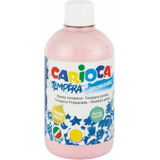 Farba tempera Carioca 500ml pastel różowa