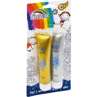 KLEJ Z BROKATEM FIORELLO 75ml*2 KOLORY