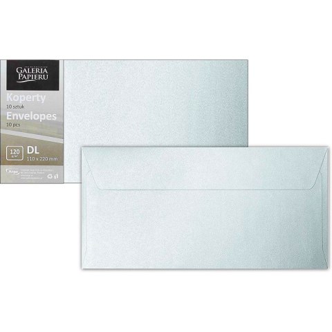 KOPERTY GALERIA PAPIERU DL MILLENIUM BŁĘKIT 10szt