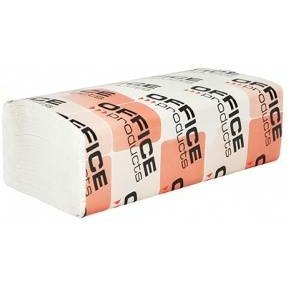Ręczniki składane Office Products ZZ 2w celuloza białe (20x150)