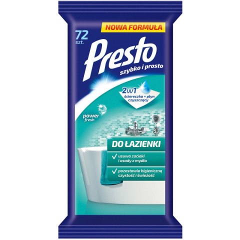 Ściereczki nasączone Presto do łazienki (72)