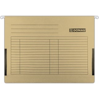 Teczka zawieszana Donau A4 (z bokami) brązowa 5szt