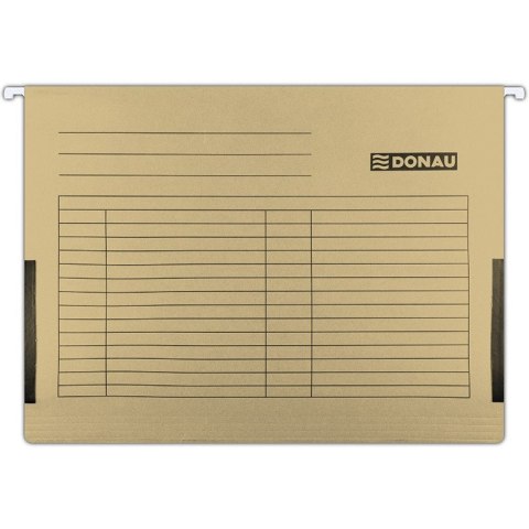 Teczka zawieszana Donau A4 (z bokami) brązowa 5szt