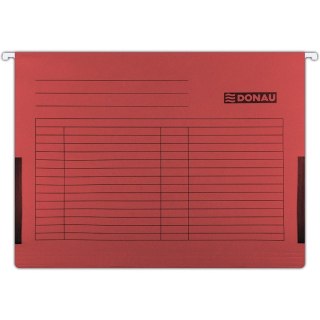 Teczka zawieszana Donau A4 (z bokami) czerwona 5szt