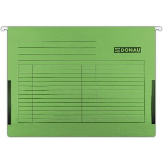 Teczka zawieszana Donau A4 (z bokami) zielona 5szt