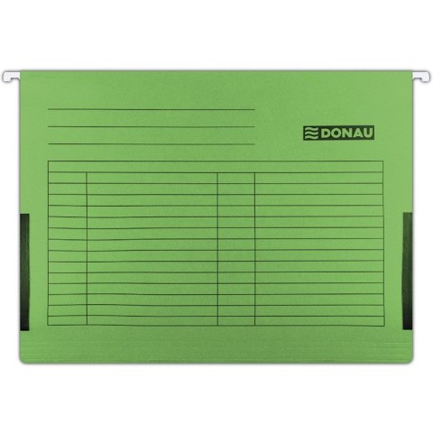 Teczka zawieszana Donau A4 (z bokami) zielona 5szt