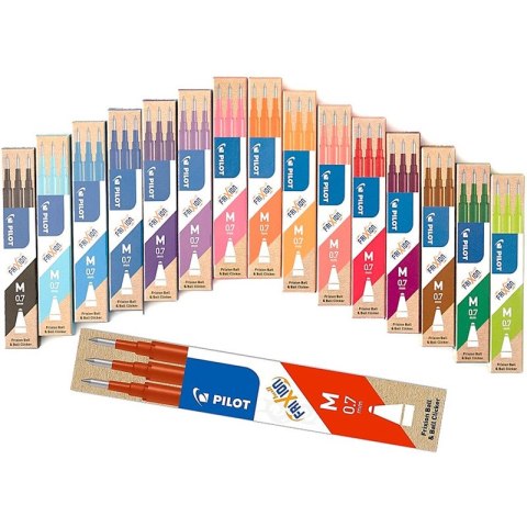 Wkłady wymazywalne Pilot Frixion M 0.7mm red wine 3szt