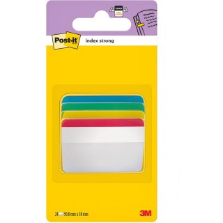 ZAKŁADKI POST-IT 38x50.8mm WYGIĘTE 4 KOLORY (4x6)