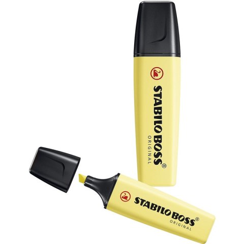 ZAKREŚLACZ STABILO BOSS ORIGINAL PASTELOWY ŻÓŁTY
