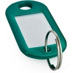 ZAWIESZKI DO KLUCZY ZIELONE 100szt