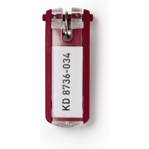 ZAWIESZKI NA KLUCZE DURABLE CZERWONE 6szt