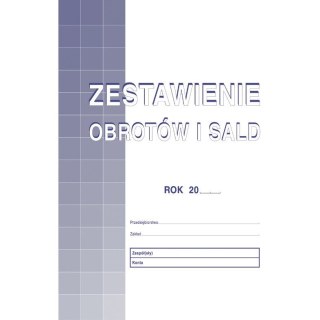 ZESTAWIENIE OBROTÓW I SALD A4 (OFFSET)