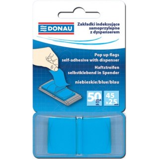 Zakładki Donau 25x45mm niebieskie (50)