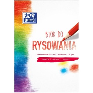 Blok rysunkowy Oxford A4/20k biały