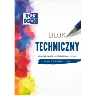 Blok techniczny Oxford A4/10k biały