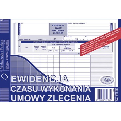 EWIDENCJA CZASU WYKONANIA UMOWY ZLECENIA