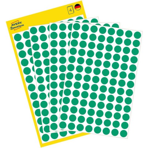 KÓŁKA AVERY śr.8mm TRWAŁE ZIELONE (4*104)