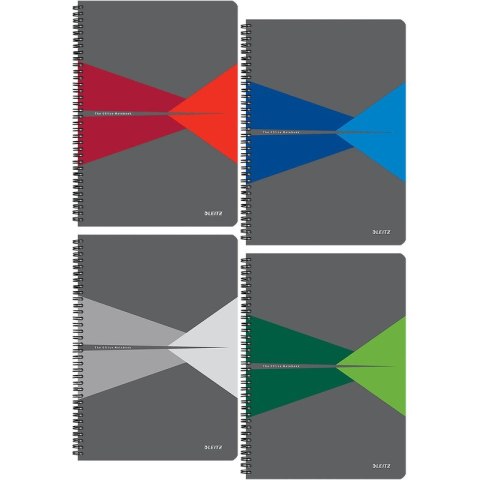 KOŁONOTATNIK LEITZ OFFICE A4/90K KRATKA NIEBIESKI