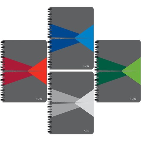 KOŁONOTATNIK LEITZ OFFICE A5/90K KRATKA SZARY