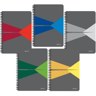 KOŁONOTATNIK LEITZ OFFICE A5/90K KRATKA SZARY