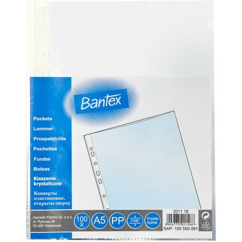 KOSZULKI BANTEX A5/45µm KRYSTALICZNE 100szt