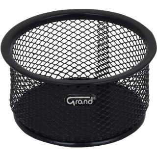 METALOWY POJEMNIK NA SPINACZE CZARNY