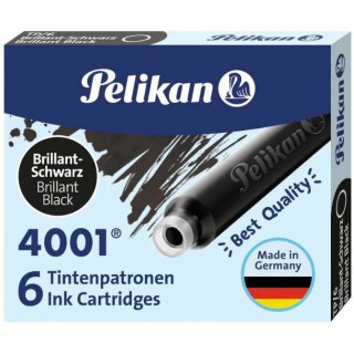 NABOJE ATRAMENTOWE PELIKAN KRÓTKIE CZARNE (6)