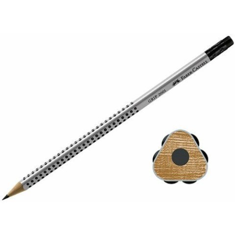 OŁÓWEK FABER-CASTELL GRIP 2001 "B" z GUMKĄ