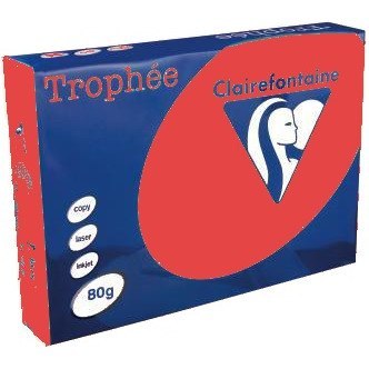 Papier Trophee A4/80g czerwień koralowa 500szt