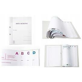TECZKA DO AKT OSOBOWYCH BIGO A4/300g OCZKOWA BIAŁA
