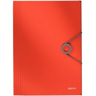 TECZKA Z GUMKĄ LEITZ SOLID 15mm CZERWONA